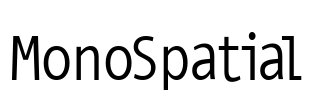 MonoSpatial Font Image