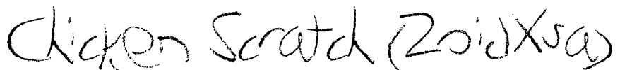 Chicken Scratch (ZoidXsa) Font Image