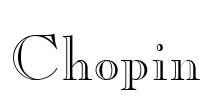 Chopin Font Image