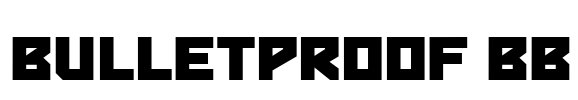 Bulletproof BB Font Image