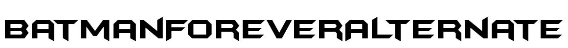 BatmanForeverAlternate Font Image