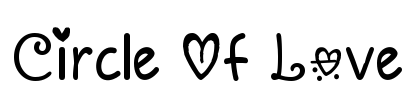 Circle Of Love Font Image