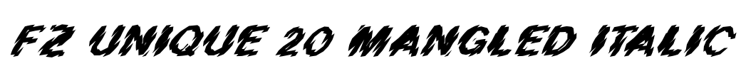 FZ UNIQUE 20 MANGLED ITALIC