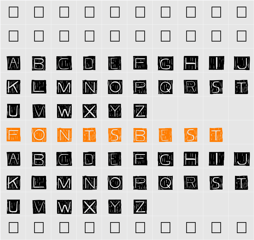 FKAFont Character Map