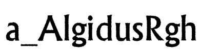 a_AlgidusRgh Font Image