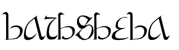 BATHSHEBA Font Image