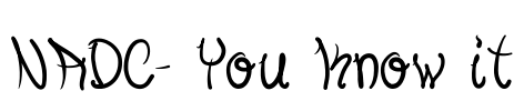 NADC- You Know it Font Image