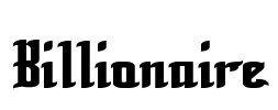 Billionaire Font Image