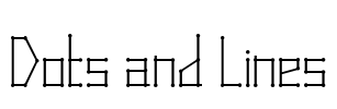 Dots and Lines Font Image