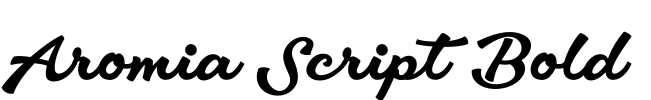 Aromia Script Bold Font Image