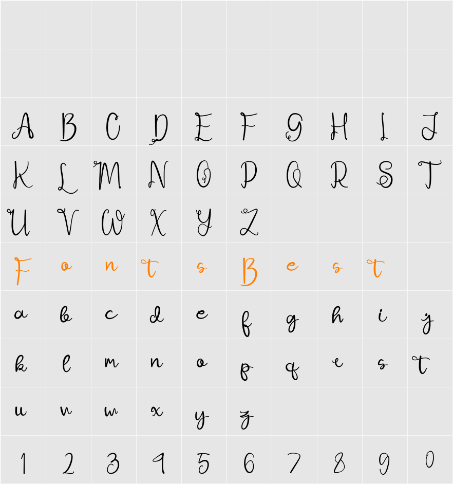 Ajuslly Character Map