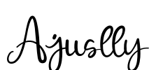 Ajuslly Font Image