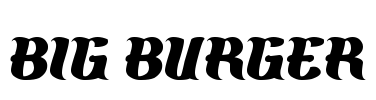 BIG BURGER Font Image