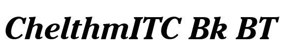 ChelthmITC Bk BT Font Image