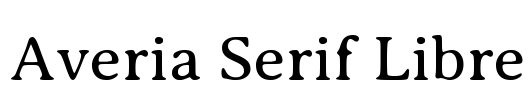 Averia Serif Libre Font Image