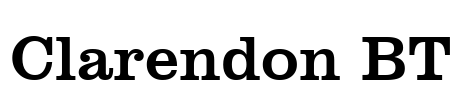 Clarendon BT Font Image