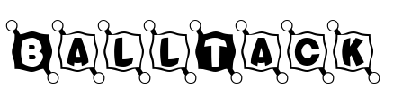BallTack Font Image