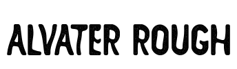 ALVATER Rough Font Image