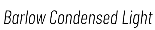 Barlow Condensed Light