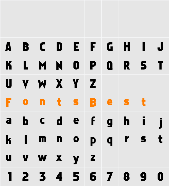 Faktos Character Map