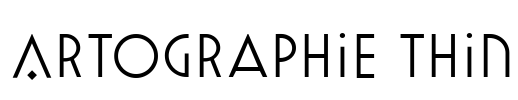 Artographie Thin Font Image