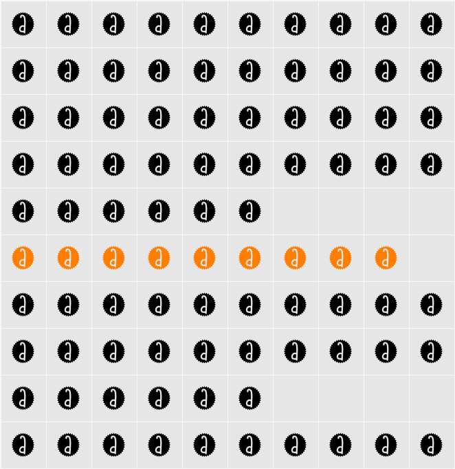 Grateful Sound Character Map