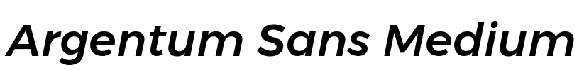 Argentum Sans Medium