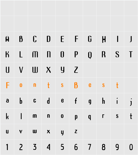 Azimech Character Map