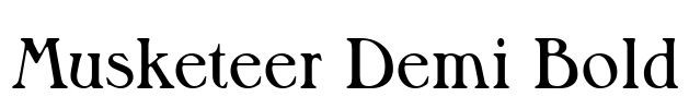 Musketeer Demi Bold
