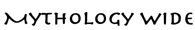 Mythology Wide Font Image