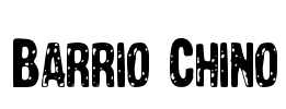 Barrio Chino Font Image