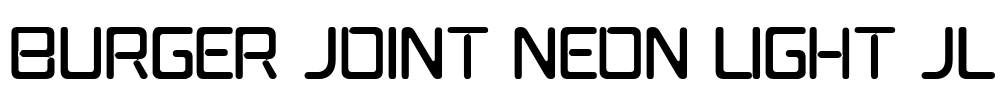 Burger Joint Neon Light JL Font Image