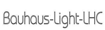 Bauhaus-Light-LHC Font Image