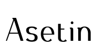 Asetin Font Image