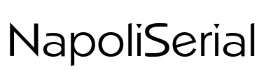 NapoliSerial Font Image