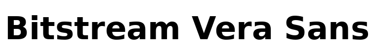 Bitstream Vera Sans Font Image