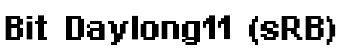 Bit Daylong11 (sRB) Font Image