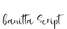 banitta Script Font Image