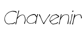 Chavenir Font Image