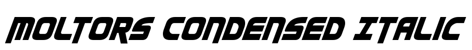 Moltors Condensed Italic
