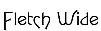 Fletch Wide Font Image