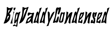 BigDaddyCondensed Font Image