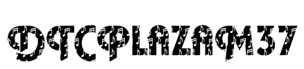 DTCPlazaM37 Font Image