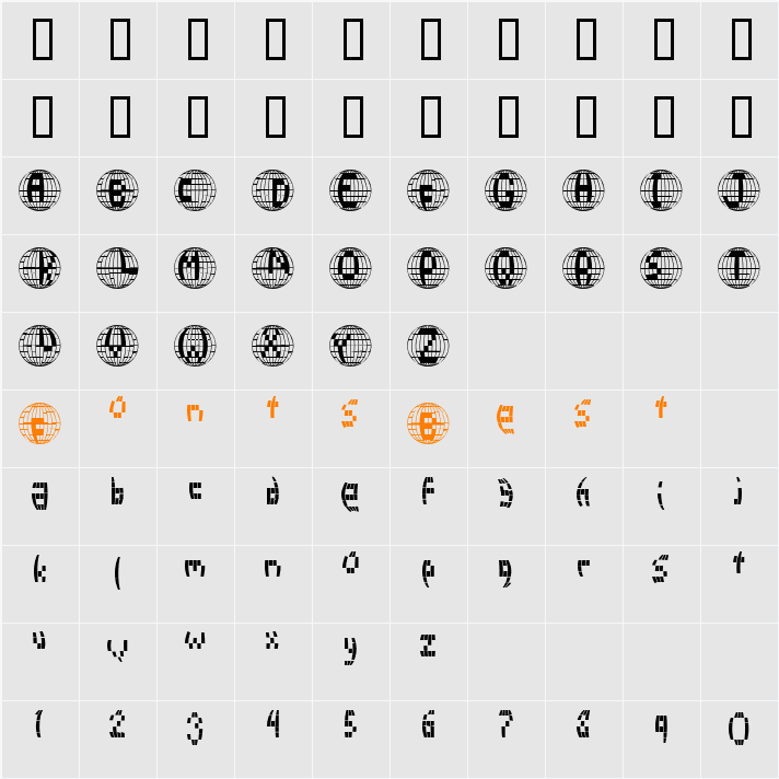 JI-Ligula Character Map