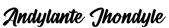 Andylante Jhondyle Font Image