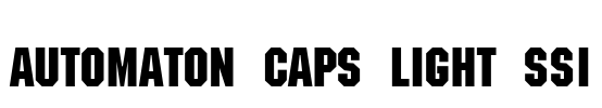 Automaton Caps Light SSi Font Image