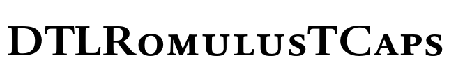 DTLRomulusTCaps Font Image