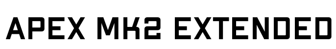 Apex Mk2 Extended Font Image