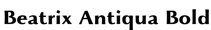 Beatrix Antiqua Bold
