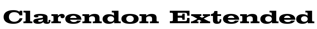 Clarendon Extended Font Image